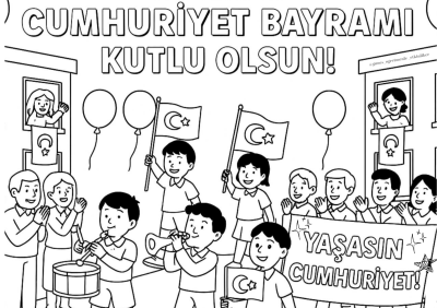 Bayramlar Orta Bayram Boyama Sayfası
