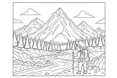 Doğa Zor Doğa Boyama Sayfası