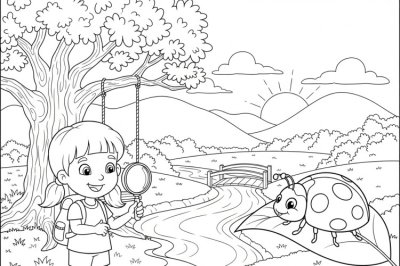 Doğa Zor Doğa Boyama Sayfası