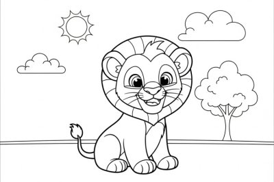 Hayvanlar Orta Hayvan Boyama Sayfası