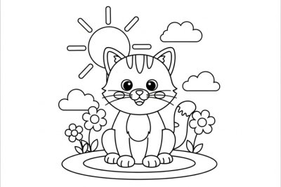 Hayvanlar Orta Hayvan Boyama Sayfası