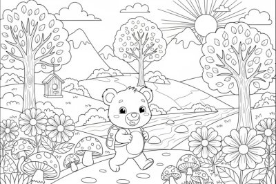 Doğa Zor Doğa Boyama Sayfası