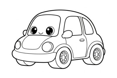 Taşıtlar Kolay Araç Taşıt Boyama Sayfası