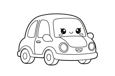 Taşıtlar Kolay Araç Taşıt Boyama Sayfası